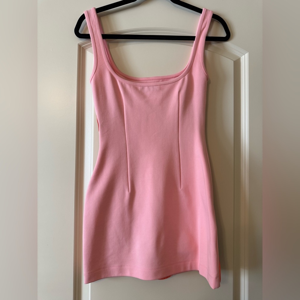 AREA Pink and Black Mini Dress - Picture 12 of 15